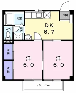ファミールみやまえ【1階】の間取り