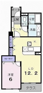 エコライフ野地 第2号棟【1階】の間取り