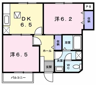 サンハイツⅡ【1階】の間取り