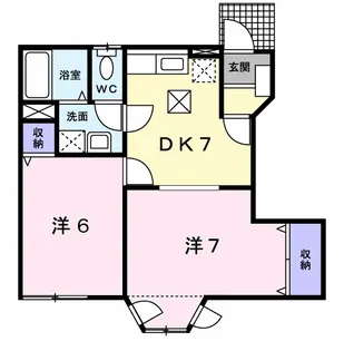 サンハイツ Ⅰ【1階】の間取り