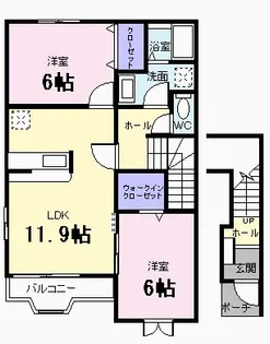 アレグレット B【2階】の間取り