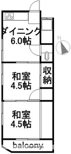 西泉荘【303号室】の間取り