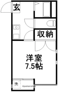 ピュアセントハウス【301号室】の間取り