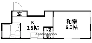 新堀ハウス【2階】の間取り