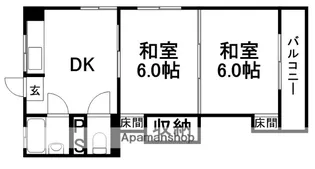 コーポいまにし【203号室】の間取り