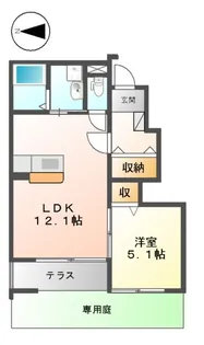 オリエントⅡ【1階】の間取り
