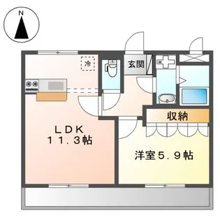 グリーングランデⅢ【2階】の間取り