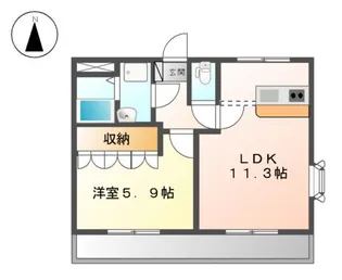 グリーングランデⅢ【2階】の間取り