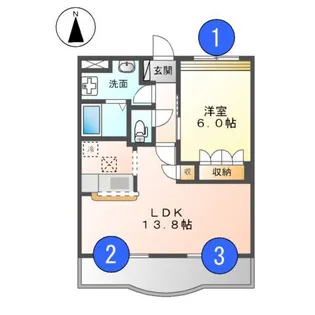ディアベルジュⅡ【1階】の間取り