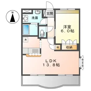 ディアベルジュⅡ【2階】の間取り