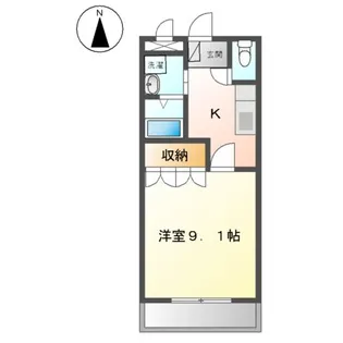 クレディール豊田【1階】の間取り