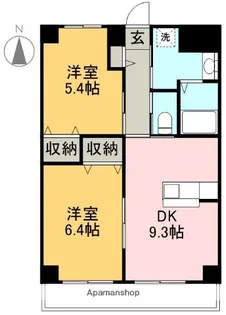 みつばちレジデンス【5階】の間取り