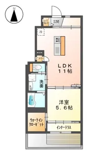 ユニヴァリィ・ラメール【101号室】の間取り