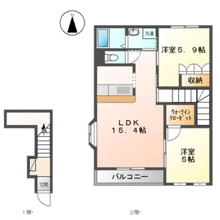 アダージオ【2階】の間取り