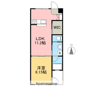 HARIMAYA STAY’S【406号室】の間取り