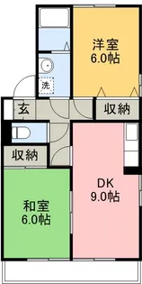 メナージュ A棟【1階】の間取り