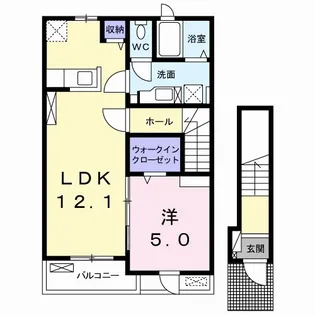 BLUE WILLOW Ⅰ【2階】の間取り