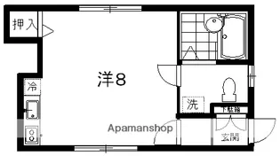 コーポ北端【201号室】の間取り