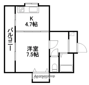 ノワール愛宕山【301号室】の間取り
