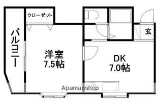 ノワール愛宕山【502号室】の間取り