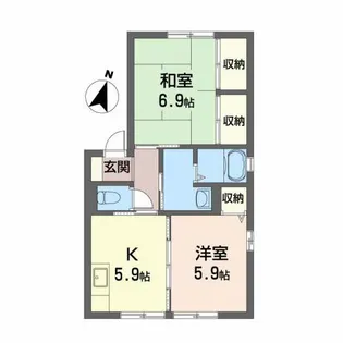 カルティベイト【1階】の間取り