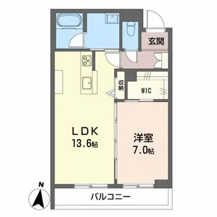 ベレオガーデンズGRACE【3階】の間取り