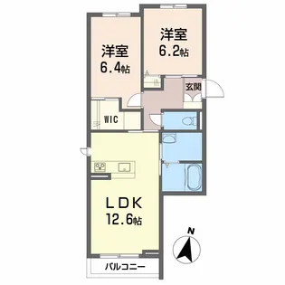 高知県高知市朝倉東町【アパート】の間取り