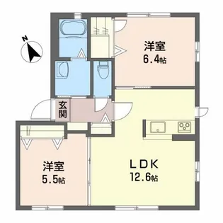 ヴィラージュヌフ Ⅷ棟【1階】の間取り