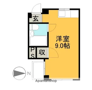 まやハウス【401号室】の間取り