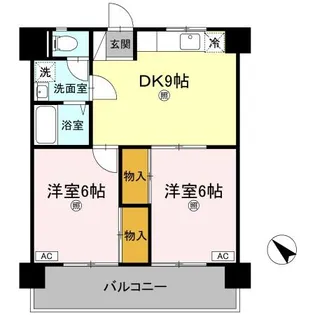 井上ハイツ【4階】の間取り