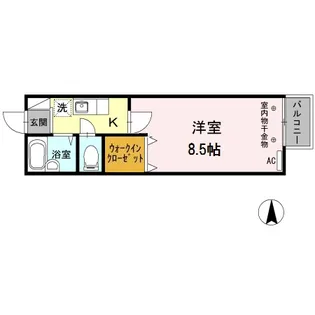プレジール長尾【1階】の間取り