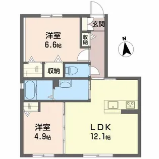 高知県高知市大津乙【アパート】の間取り