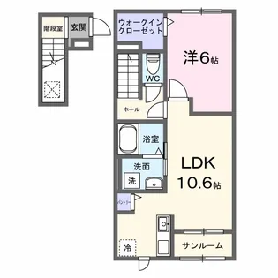 ダンケリーナ【2階】の間取り