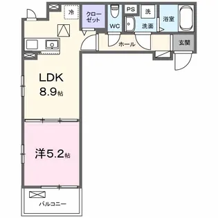 JADA HOUSE桜井【1階】の間取り