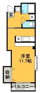 CABANA HOUSE【201号室】の間取り