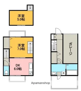 めぞん太陽Ⅱ【5号室】の間取り