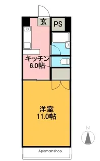 1Kの間取り画像