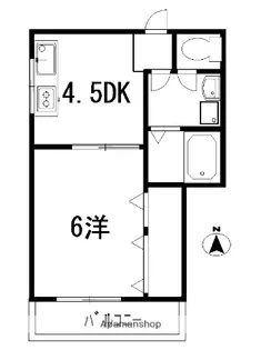 ハーモニーハイツ【302号室】の間取り