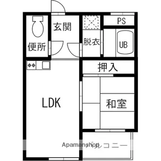 VILLA・K−2【1階】の間取り