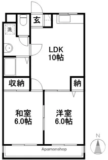 ルミエールSAWA【301号室】の間取り