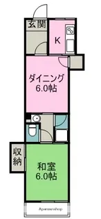 サンハイツ小松【1階】の間取り