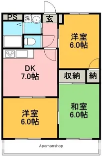 サチ高須【203号室】の間取り