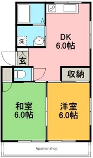 ハイネスKIYO【2階】の間取り