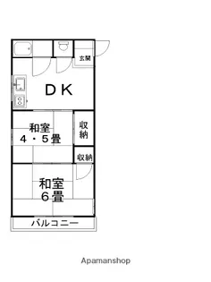 メゾンK&N【23号室】の間取り