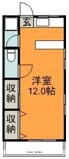 コーポ新木【101号室】の間取り