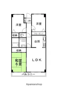 サーパス高須1番館【9階】の間取り