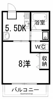 マルイマンション【2階】の間取り