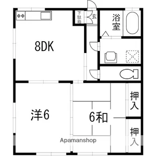 グリーンエスカイア【1階】の間取り
