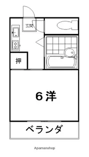 コーポマルミ【105号室】の間取り