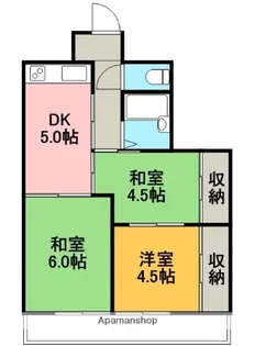 杉村マンション【305号室】の間取り